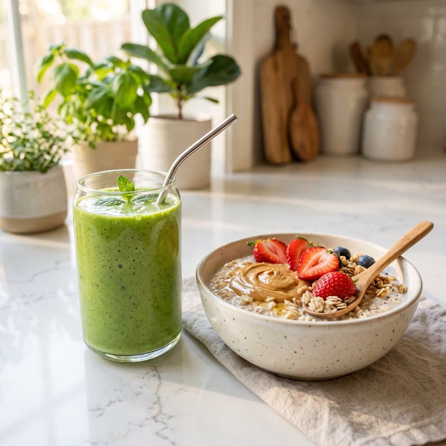 Smoothie and oats